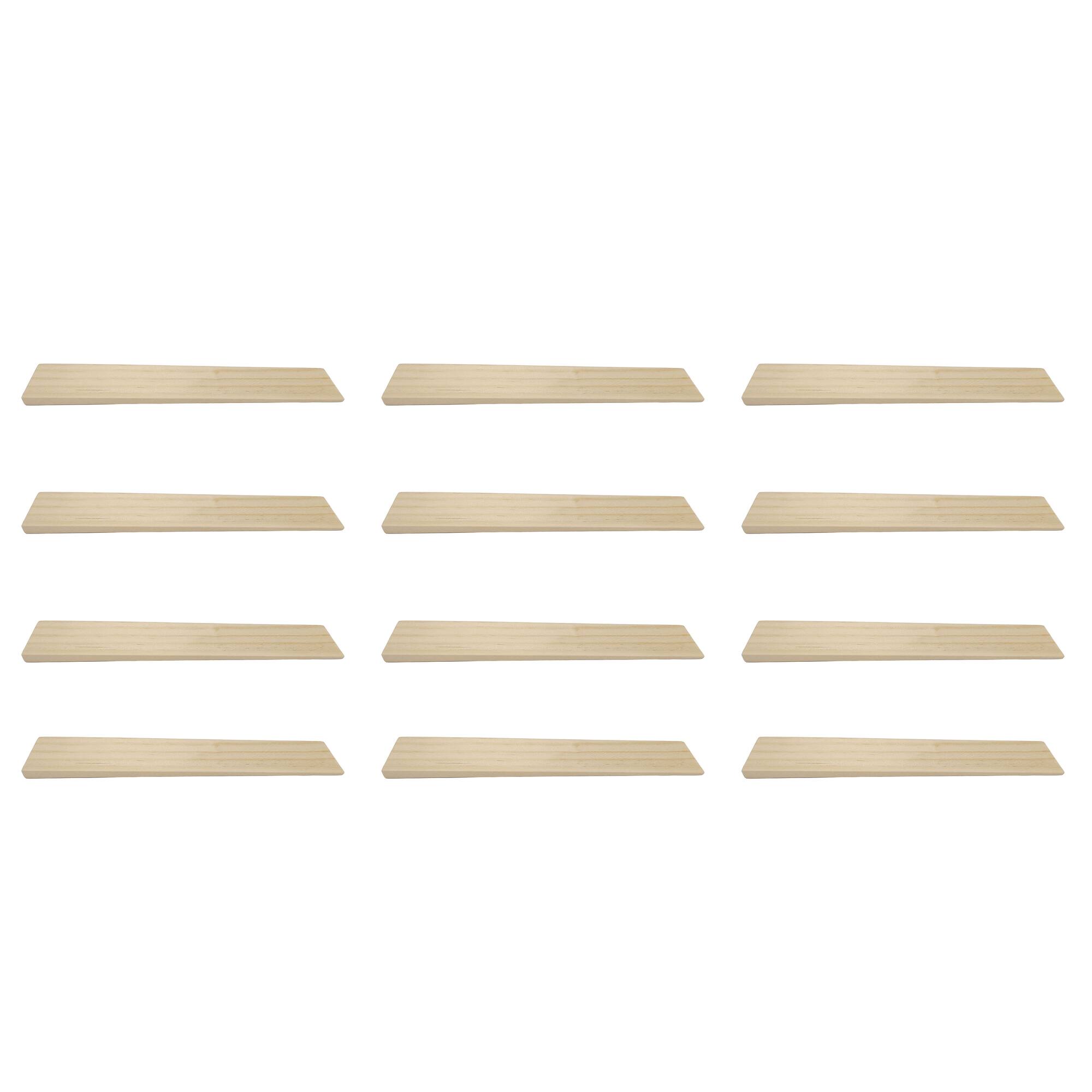 8" Angled Pinewood Shims, 12ct. by Make Market®